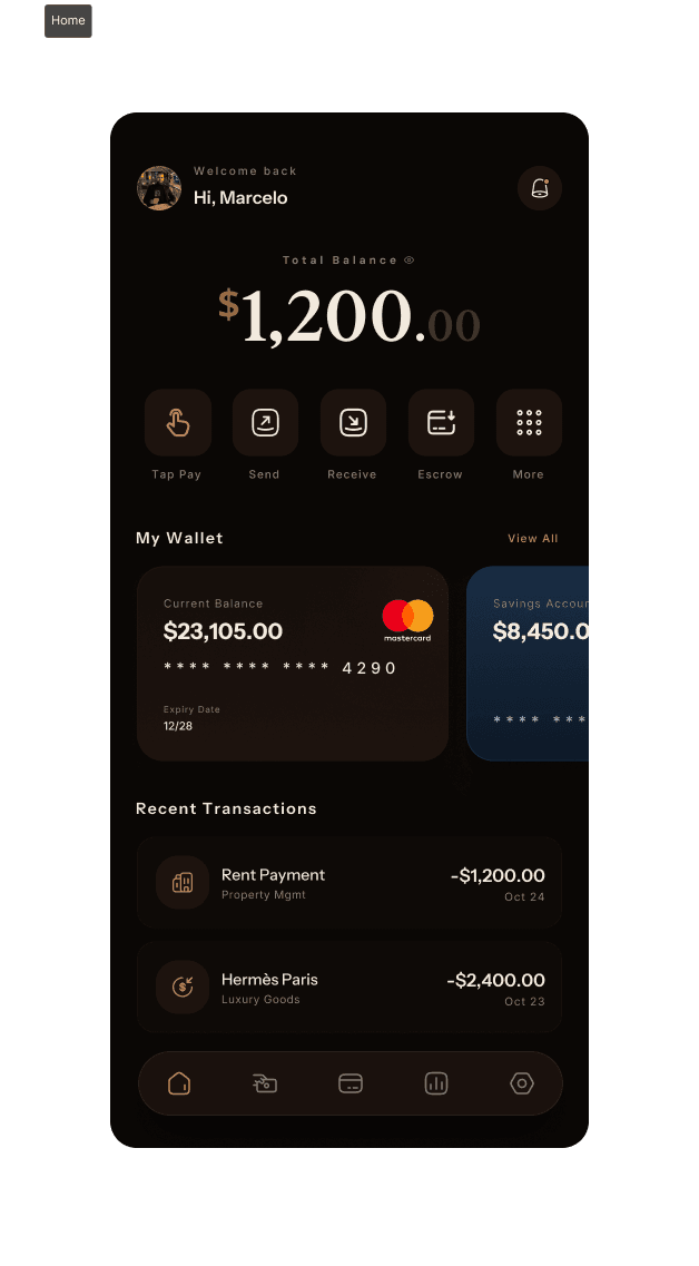 Hala App — home screen